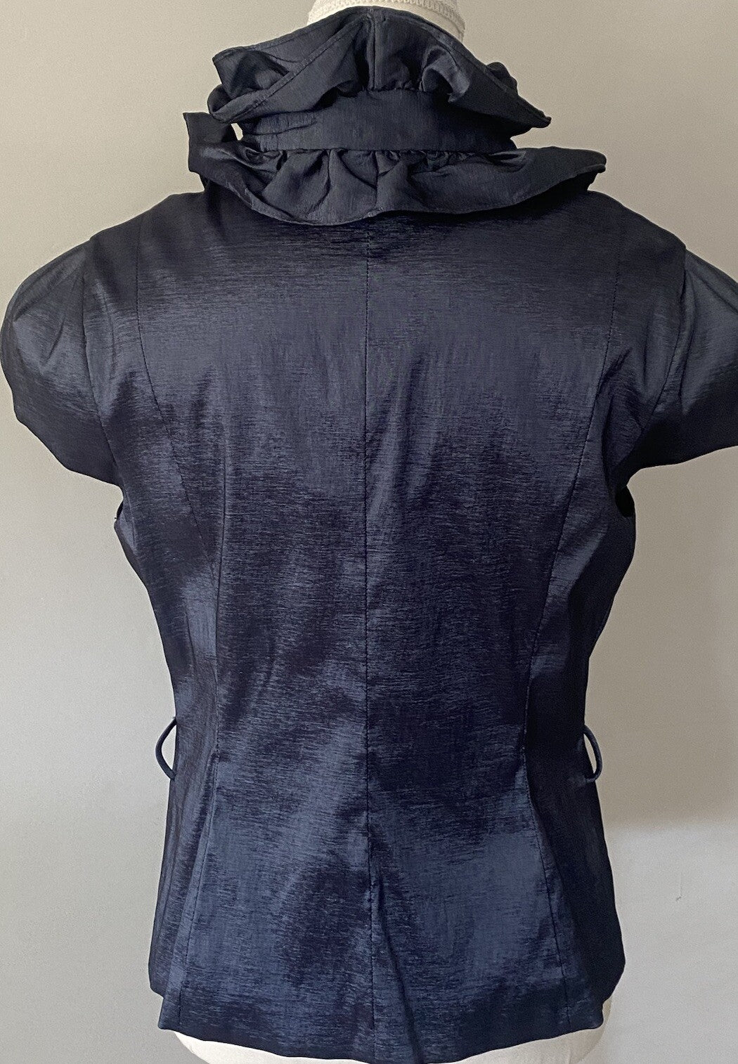 Anthea Crawford Steel Blue Blouse Women’s Size 8 Formal Evening Top