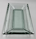 Vintage Heavy Italian Style Art Glass Centrepiece Bowl Tray Green Tint