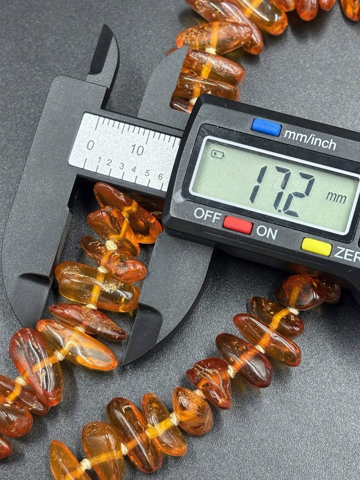 Genuine Baltic Amber Necklace Natural Cognac Nuggets 36g