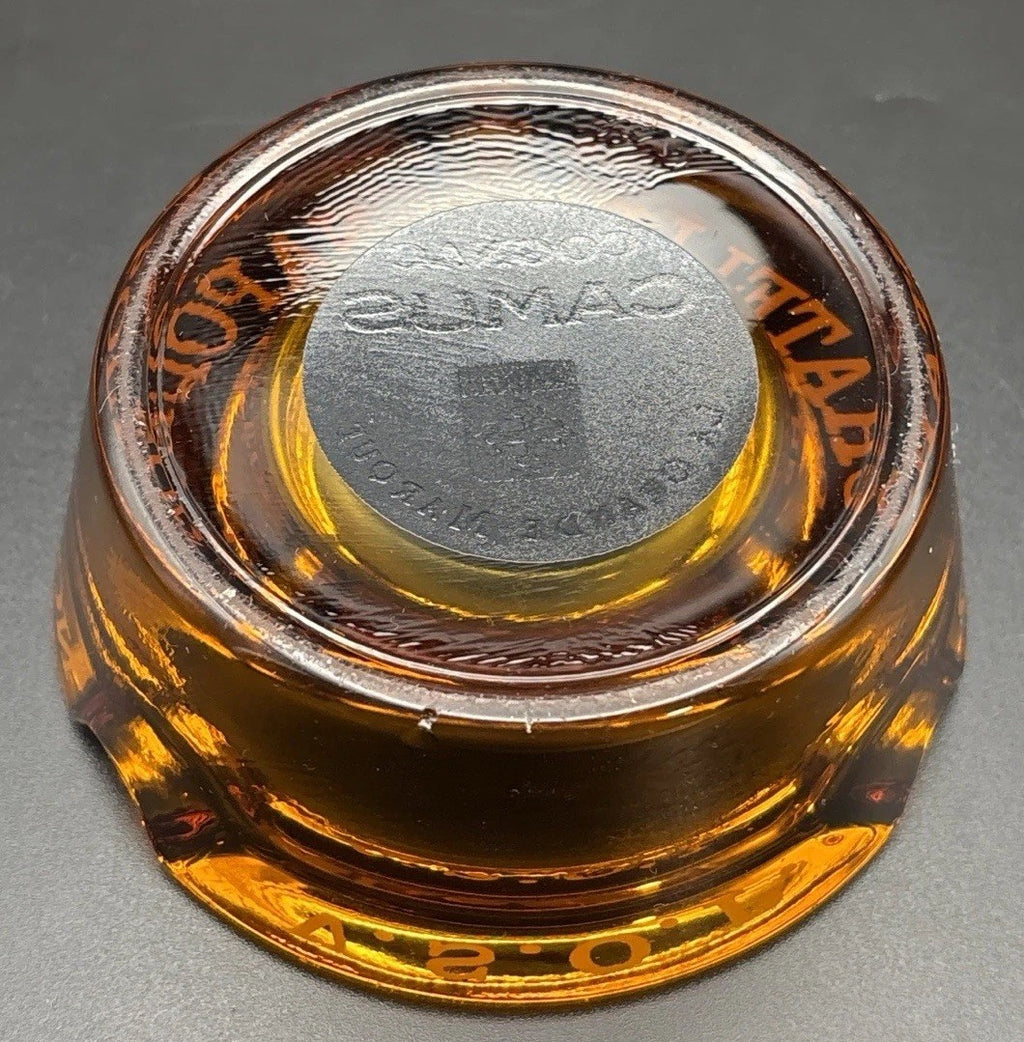 Vintage Camus Cognac Ashtray V.S.O.P Chateau Napoleon Amber Glass France