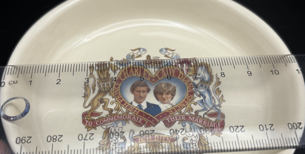 Vintage 1981 Charles Diana Royal Wedding Dish Crown Devon England