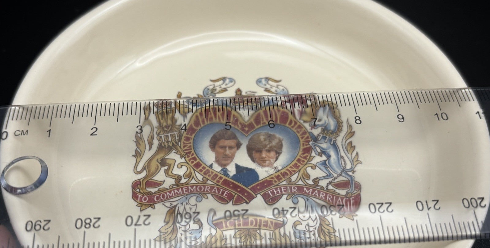 Vintage 1981 Charles Diana Royal Wedding Dish Crown Devon England