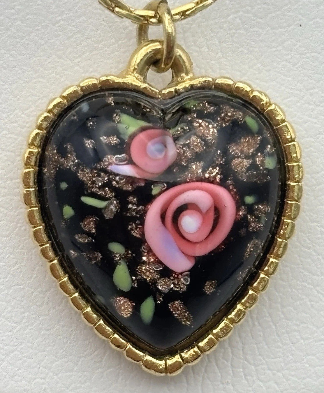 Vintage Jewelry Crown Trifari Heart Pendant Necklace Gold Metal