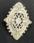 Vintage Agness Signed Silver Tone Brooch