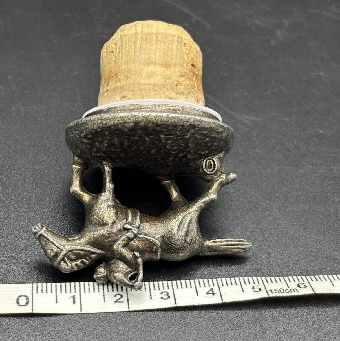 Blanton’s Bourbon Bottle Stopper Horse Jockey Letter O Cork Top