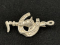 Vintage Horse Head Horseshoe Brooch Silver Tone Equestrian Good Luck Jewelry