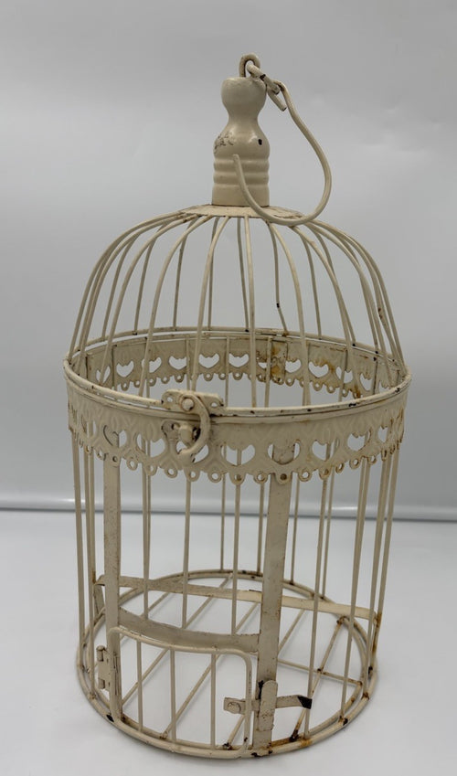 Large 41cm shabby chic bird cage candle holder, wedding centrepiece
