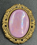 Vintage Jeri Lou Womens Purple  Oval Scarf Clip Jewelry
