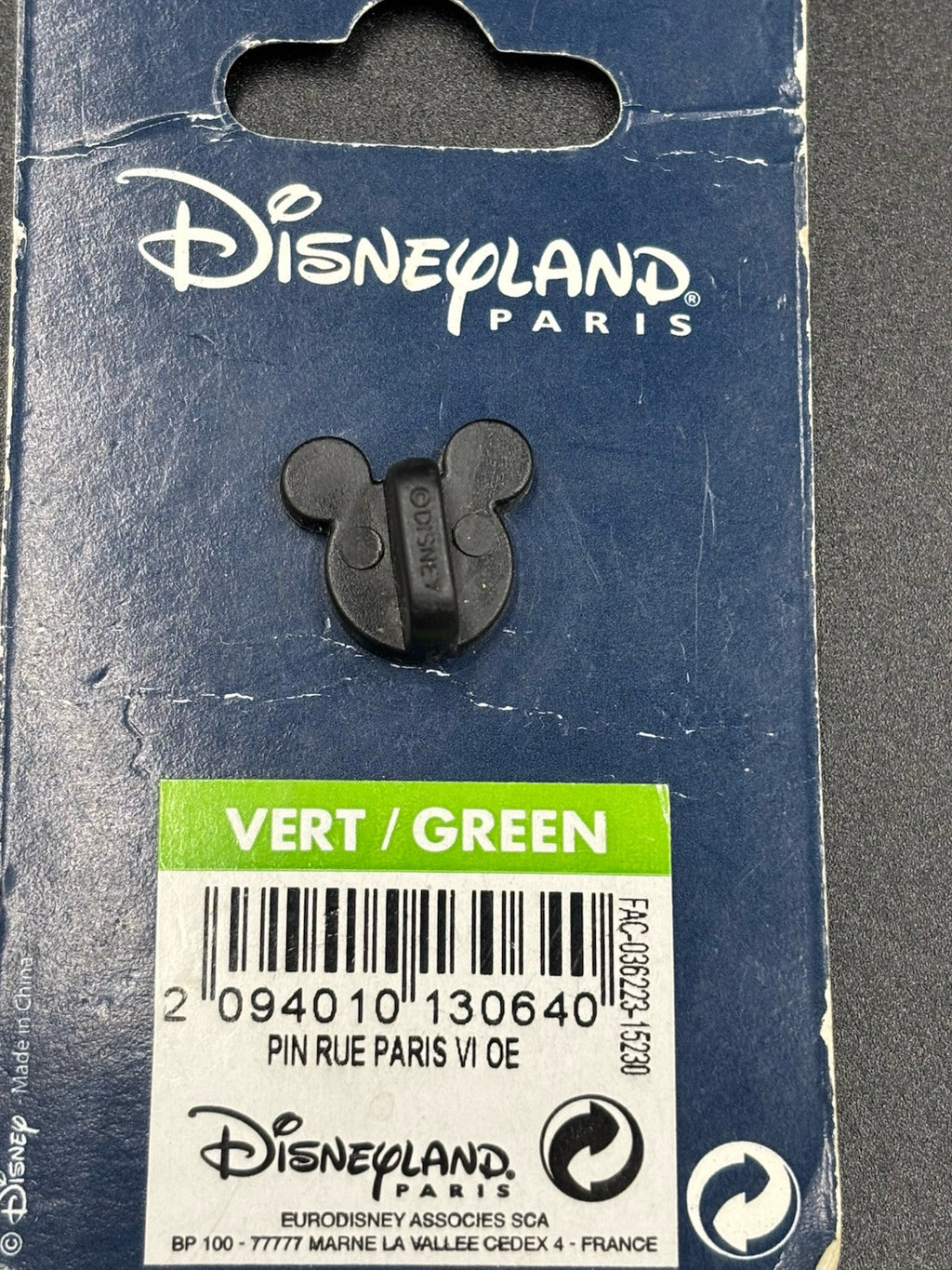 Vintage Disney Mickey Mouse Beside A Street Sign Paris At Disney 1992