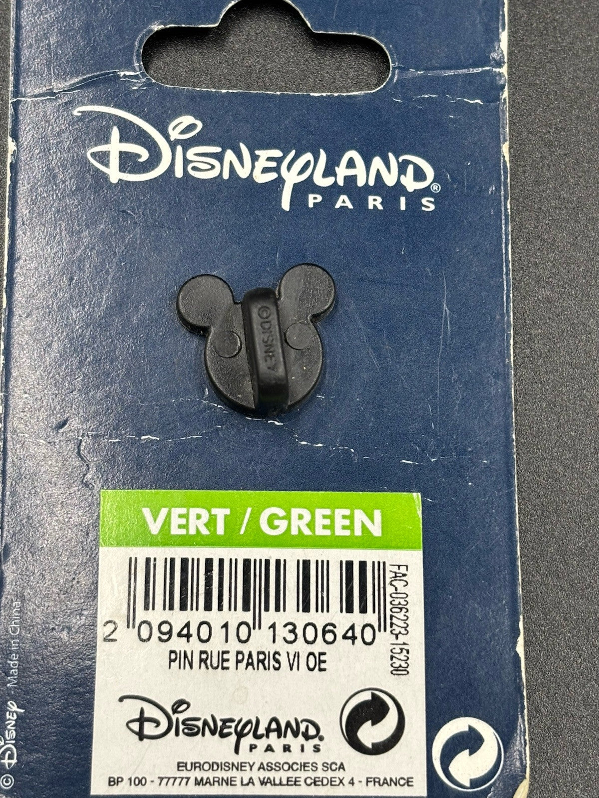 Vintage Disney Mickey Mouse Beside A Street Sign Paris At Disney 1992