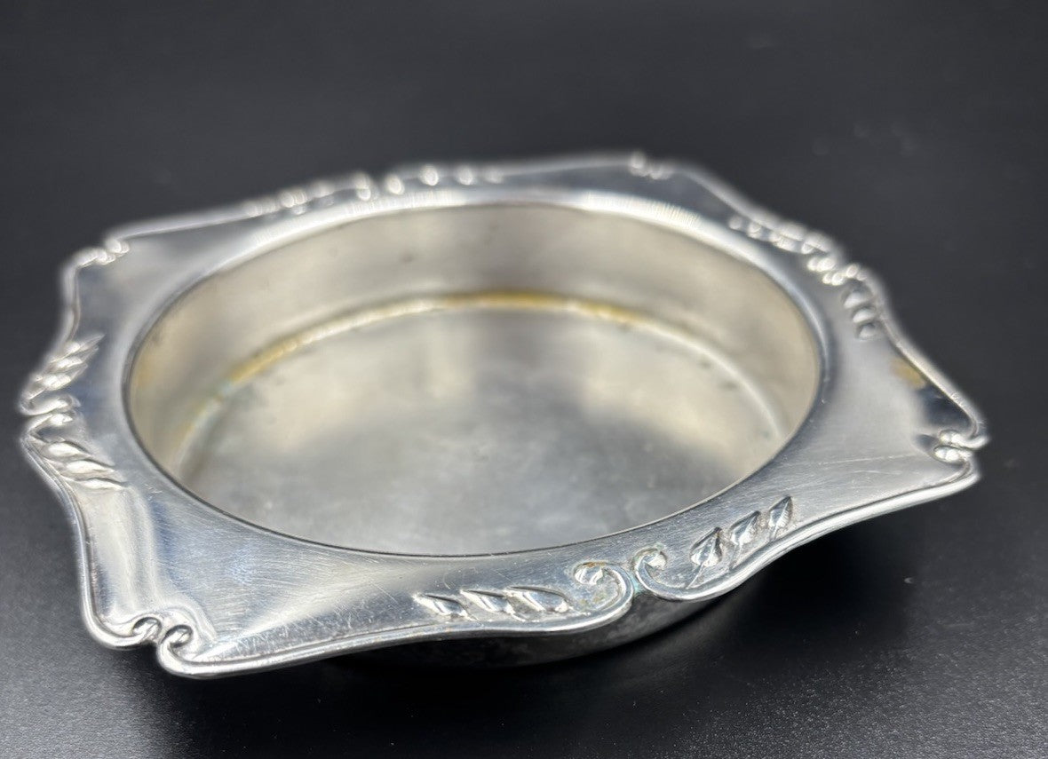 Vintage Marked Crusader - Ashtray Silver Plated. Victorian Style