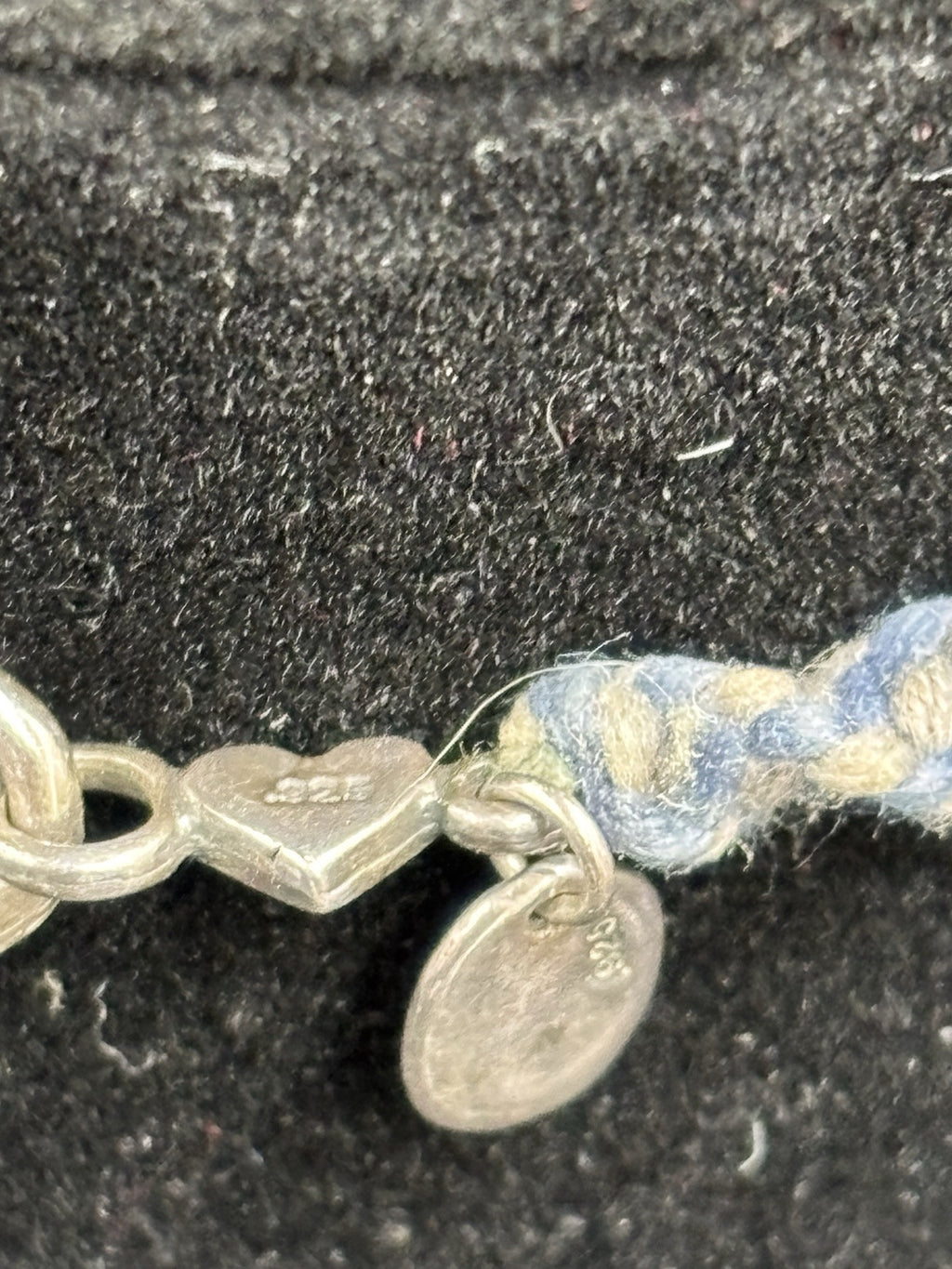 Chan Luu Signed Sterling Silver Blue Lace Agate Quartz Tassel Beaded Necklace